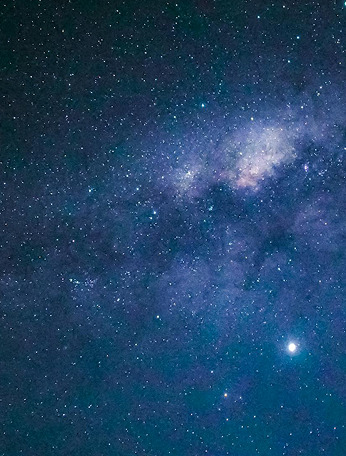 A blue-tinted sea of stars