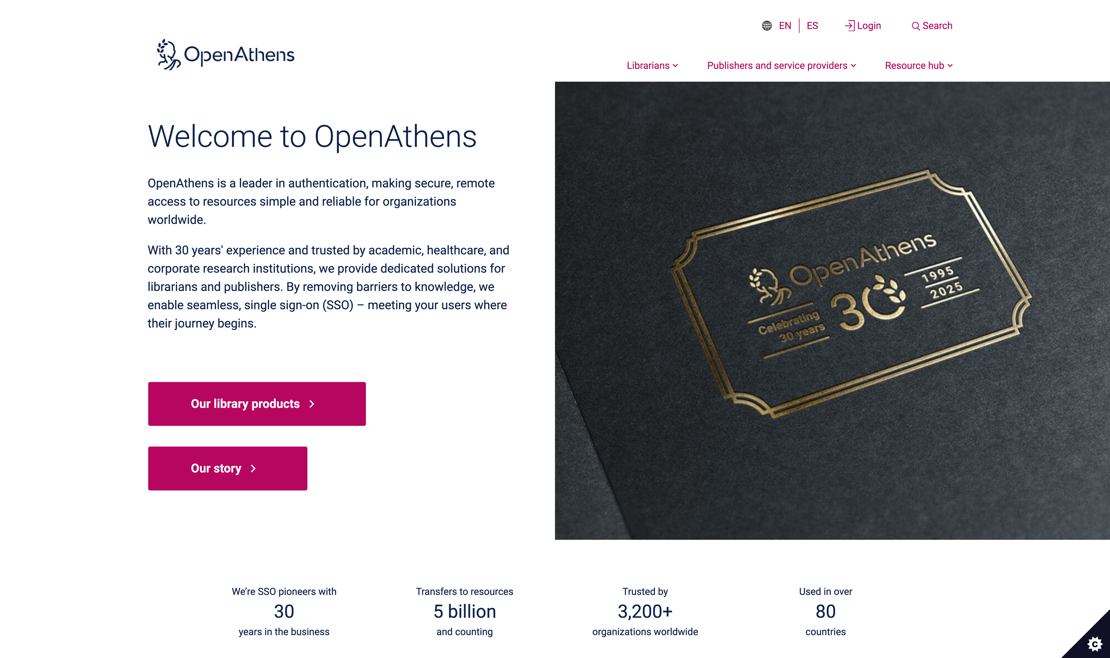 OpenAthens Desktop Homepage